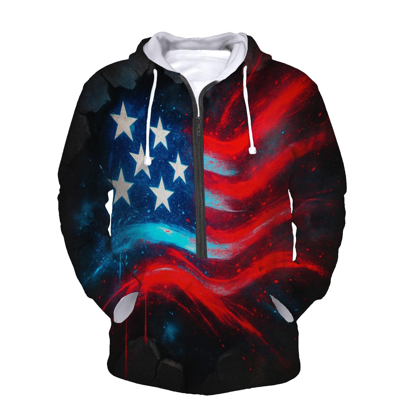 Neon Alley Stars And Stripes Breakthrough graphic hoodies