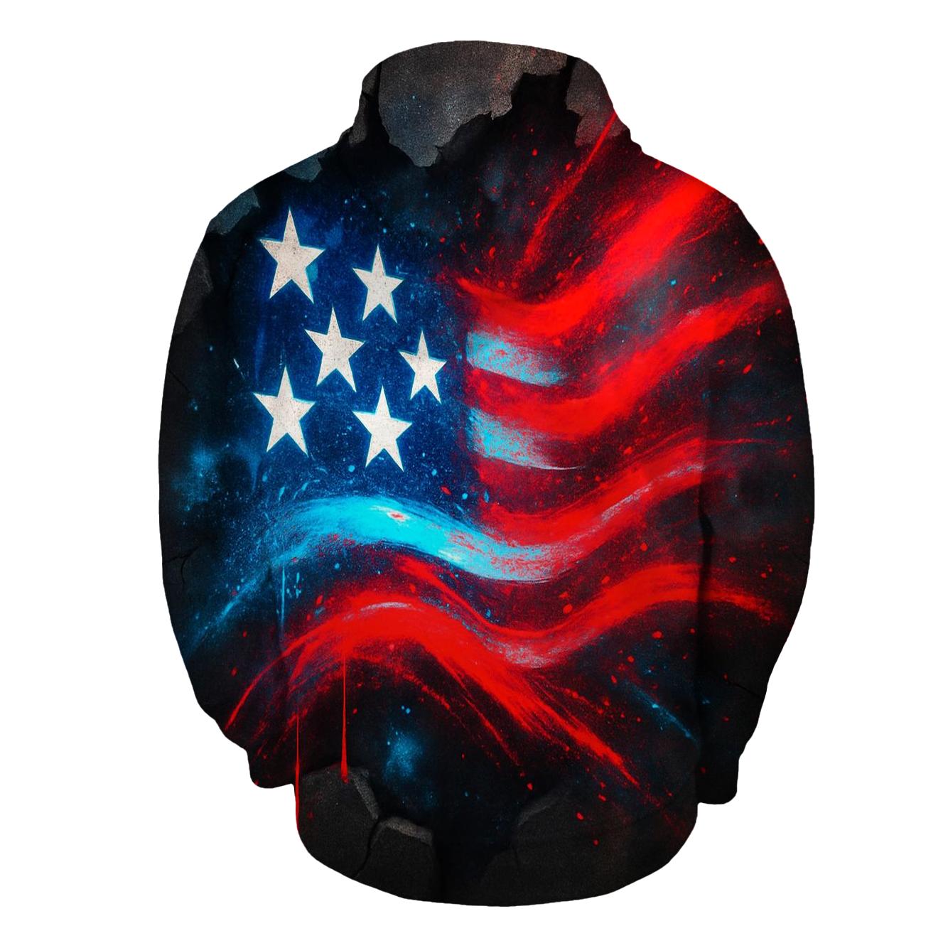 Neon Alley Stars And Stripes Breakthrough graphic hoodies