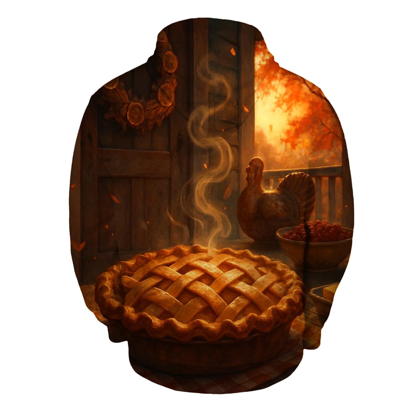 Golden Hour Porch Pie Cooling embroidered hoodies