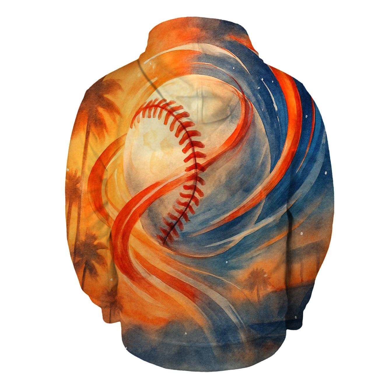 Sunset Seam Trails Across California Skies heavyweight hoodies