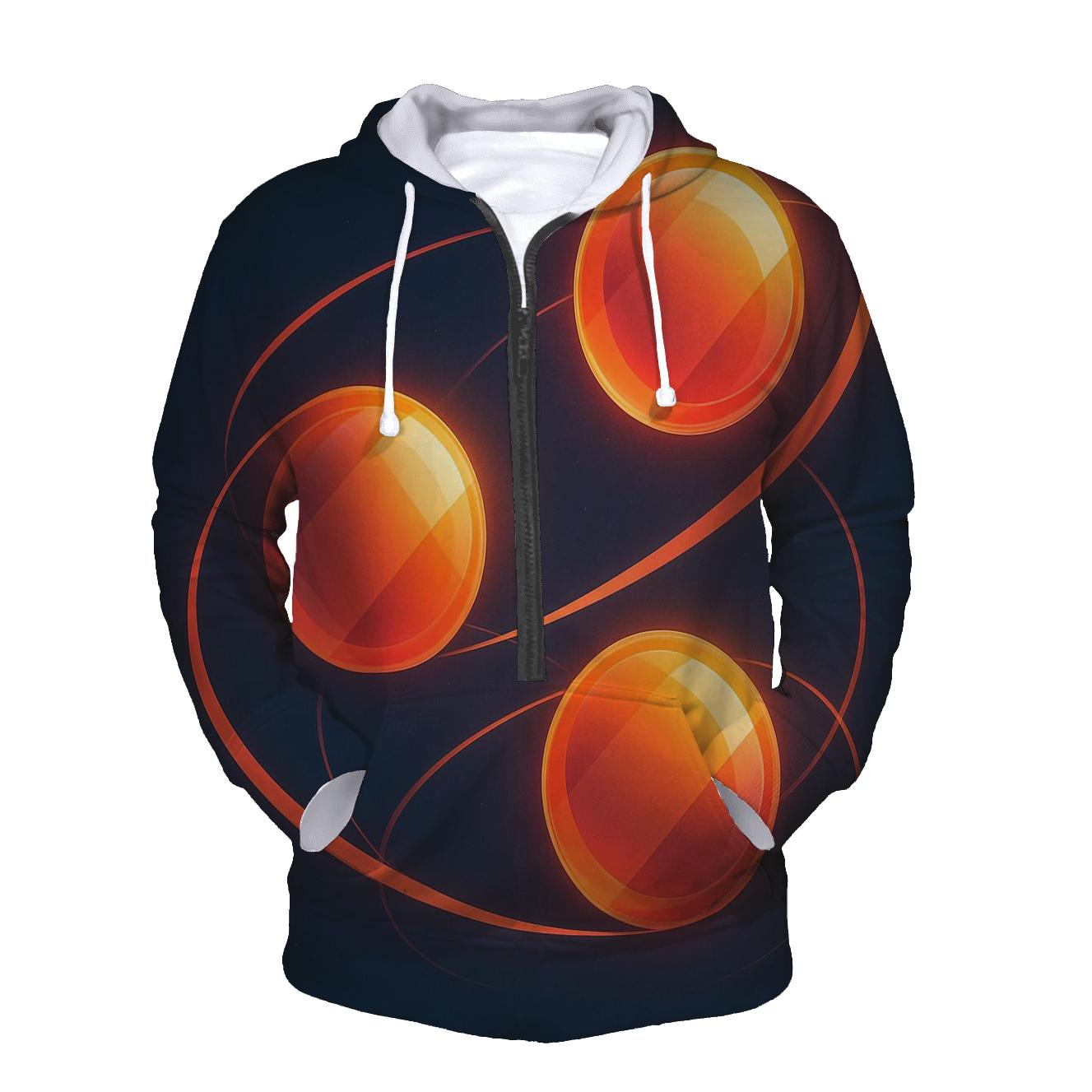 Citrus Plasma Orbit graphic hoodies