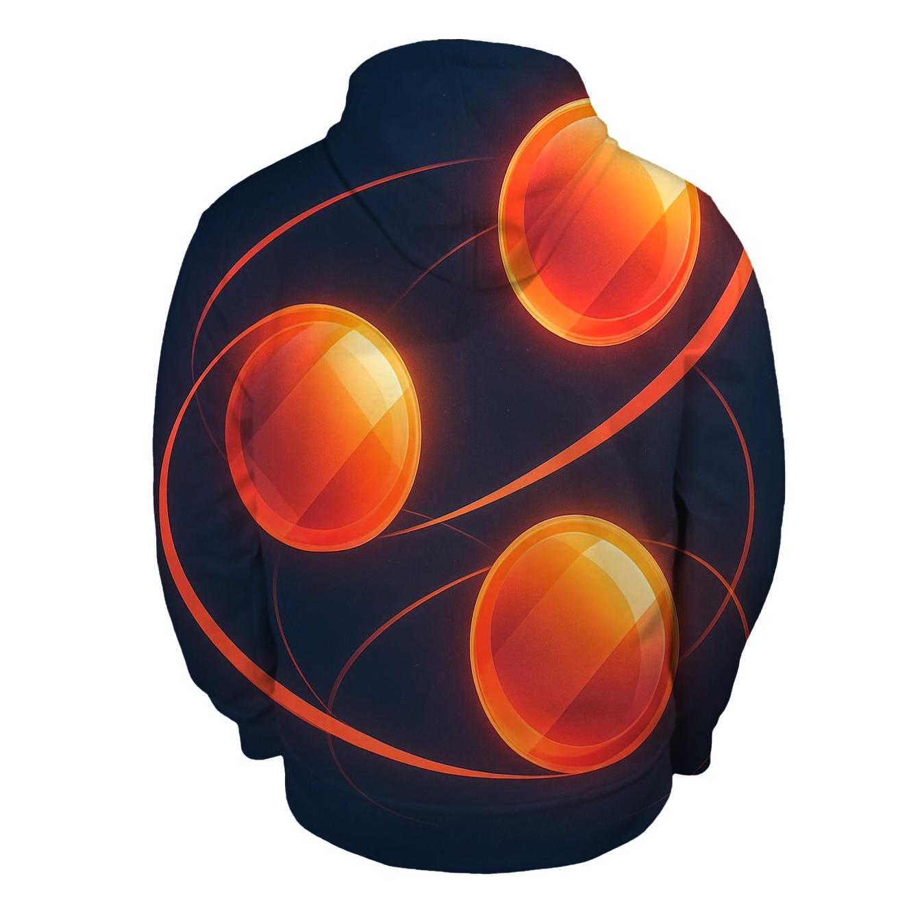 Citrus Plasma Orbit graphic hoodies