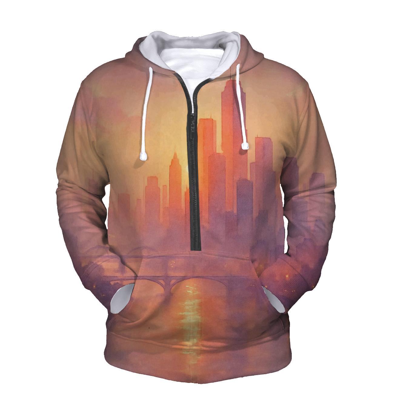 Orchid Skyline Afterglow River hoodies fashion
