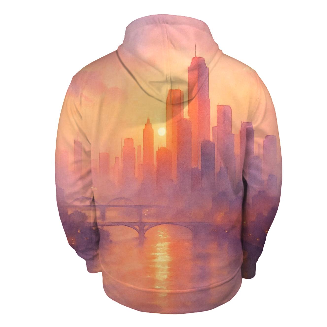 Orchid Skyline Afterglow River hoodies fashion