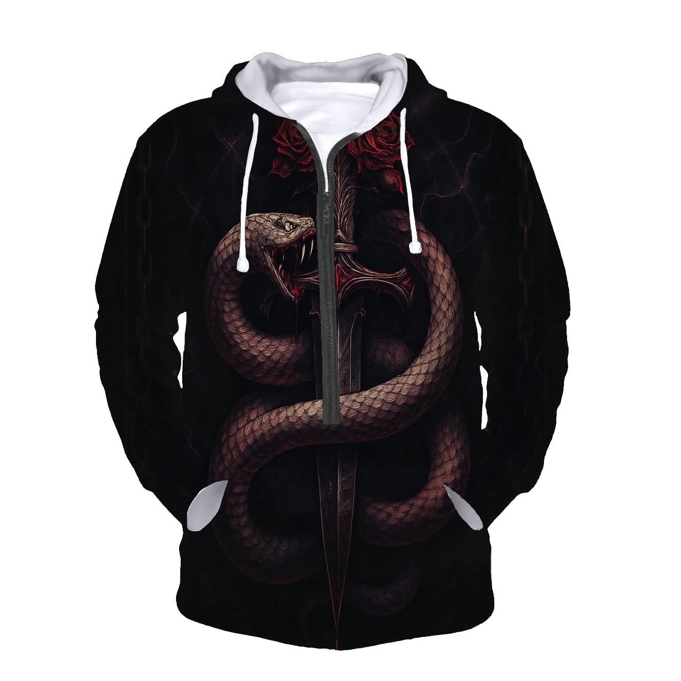 Serpent Dagger Covenant In Black Velvet Smoke pullover hoodies