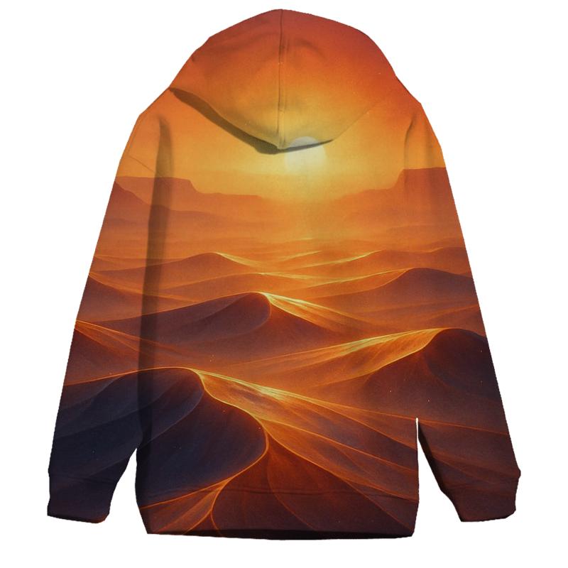 Saffron Mirage Over Glass Dunes hoodie designs