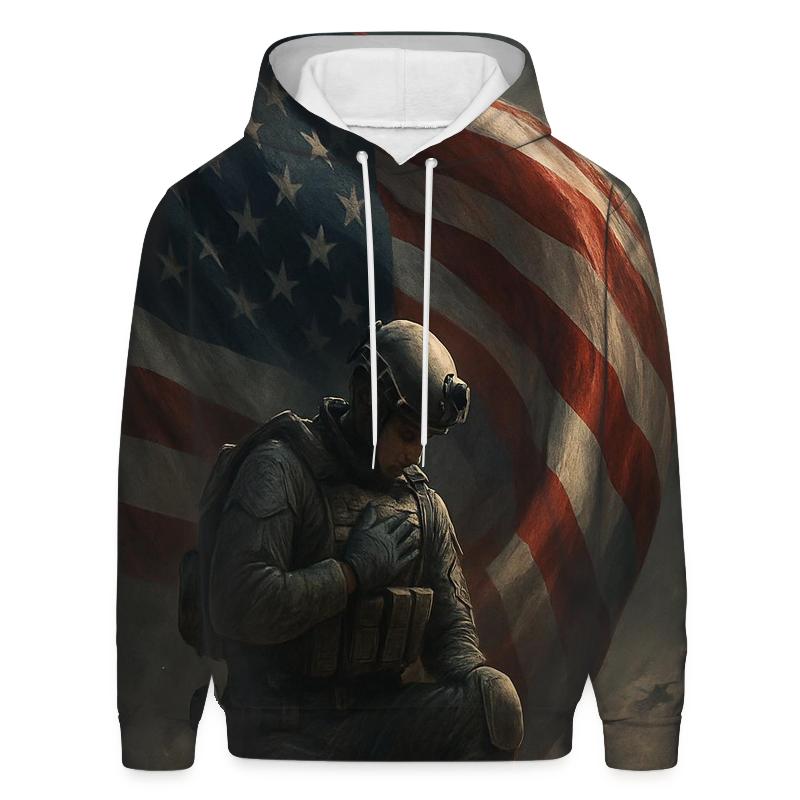 Oath Above The Stormlit Flag zip-up hoodies