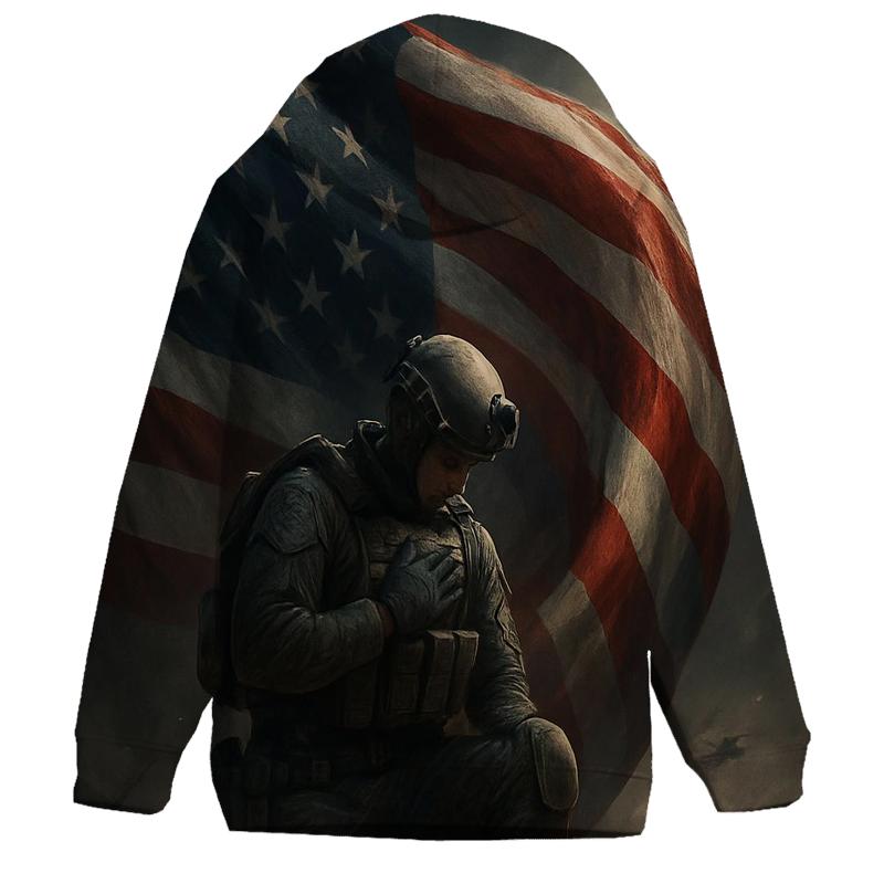 Oath Above The Stormlit Flag zip-up hoodies