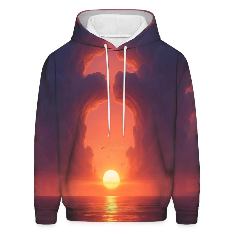 Cathedral Clouds At The Horizon Line lightweight hoodies