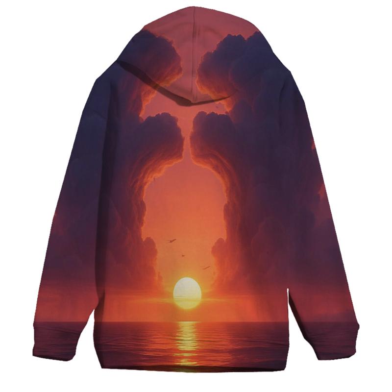 Cathedral Clouds At The Horizon Line lightweight hoodies