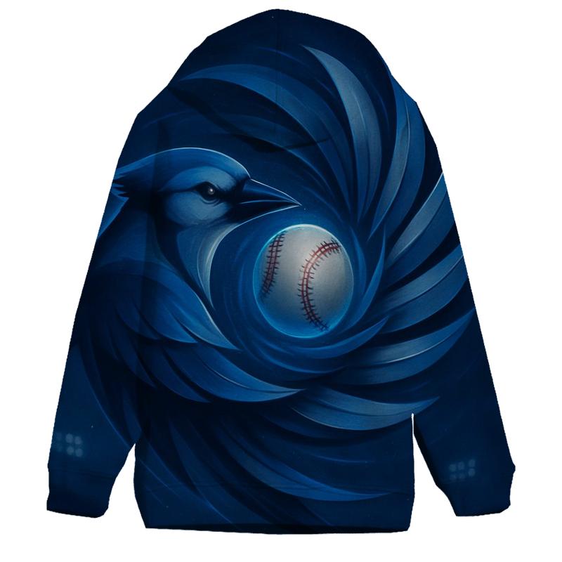 Midnight Pinwheel With Blue Jays Flight designer hoodies