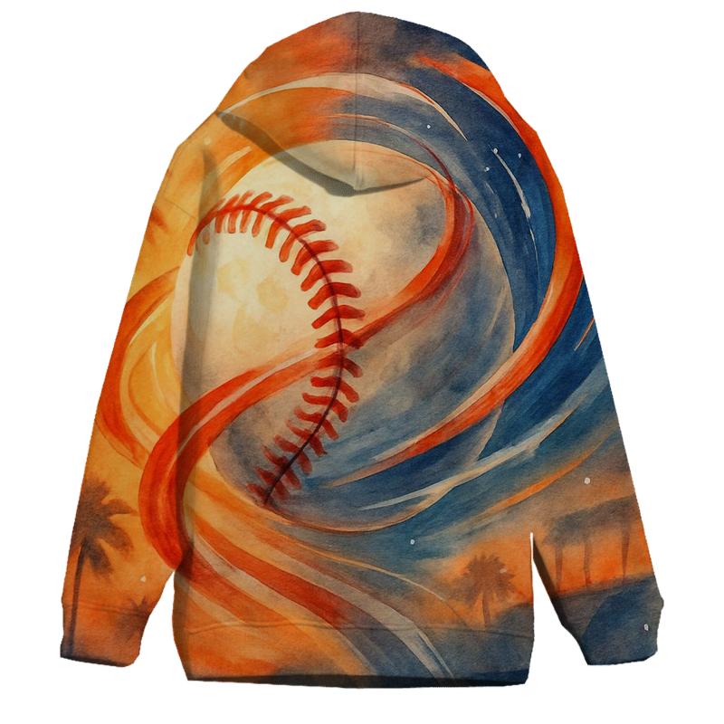 Sunset Seam Trails Across California Skies pullover hoodies
