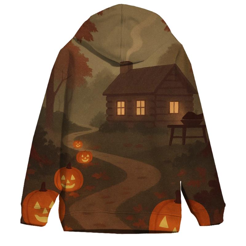 Harvest Lantern Path To Cozy Cabin pullover hoodies