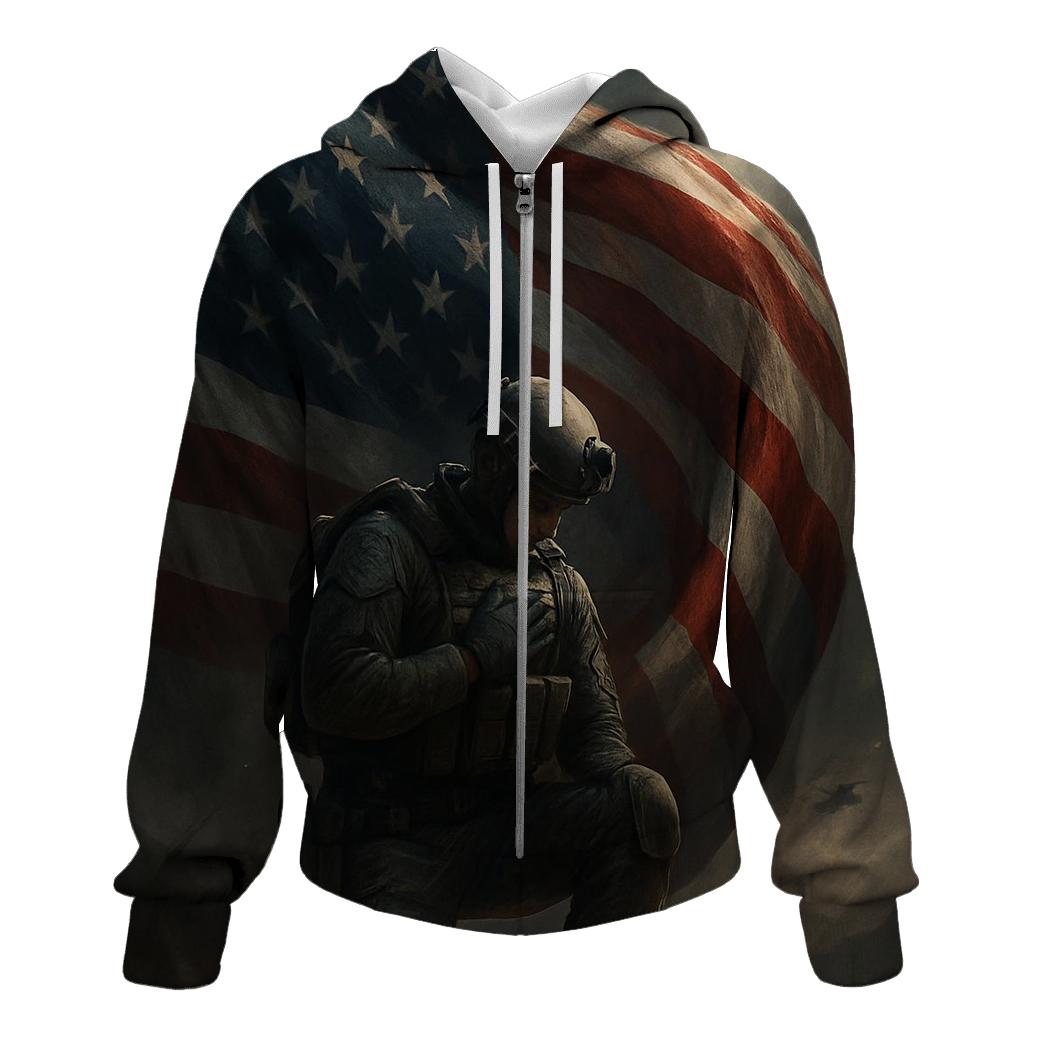 Oath Above The Stormlit Flag premium hoodies