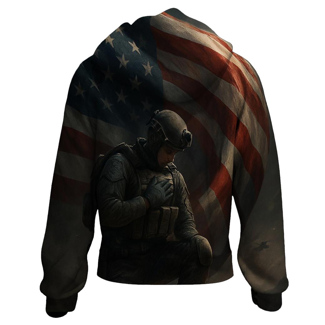 Oath Above The Stormlit Flag premium hoodies