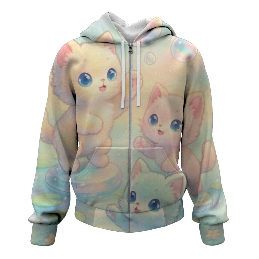 Crystal Lagoon Kittens Bubble Dance hoodie styles