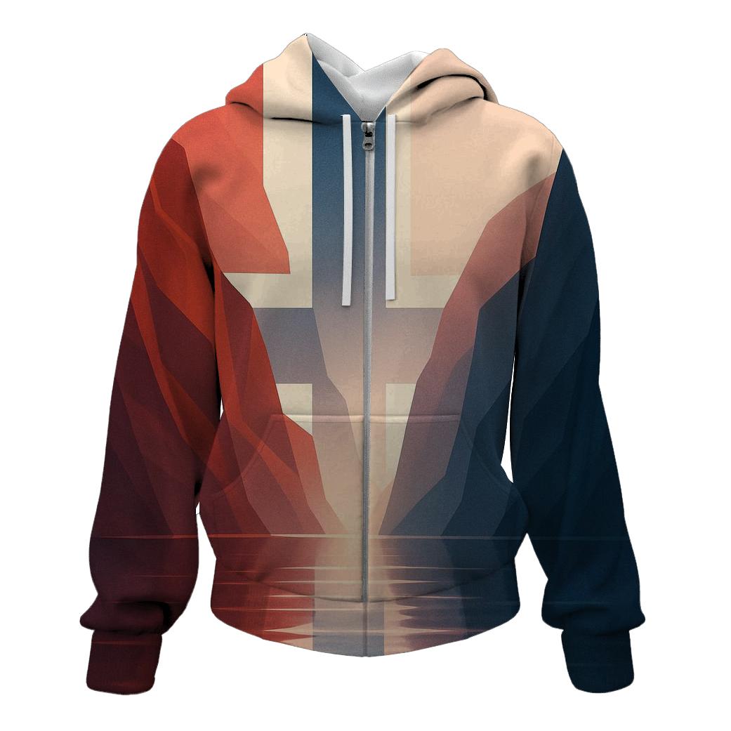 Aurora Geometry Norway hoodies fashion