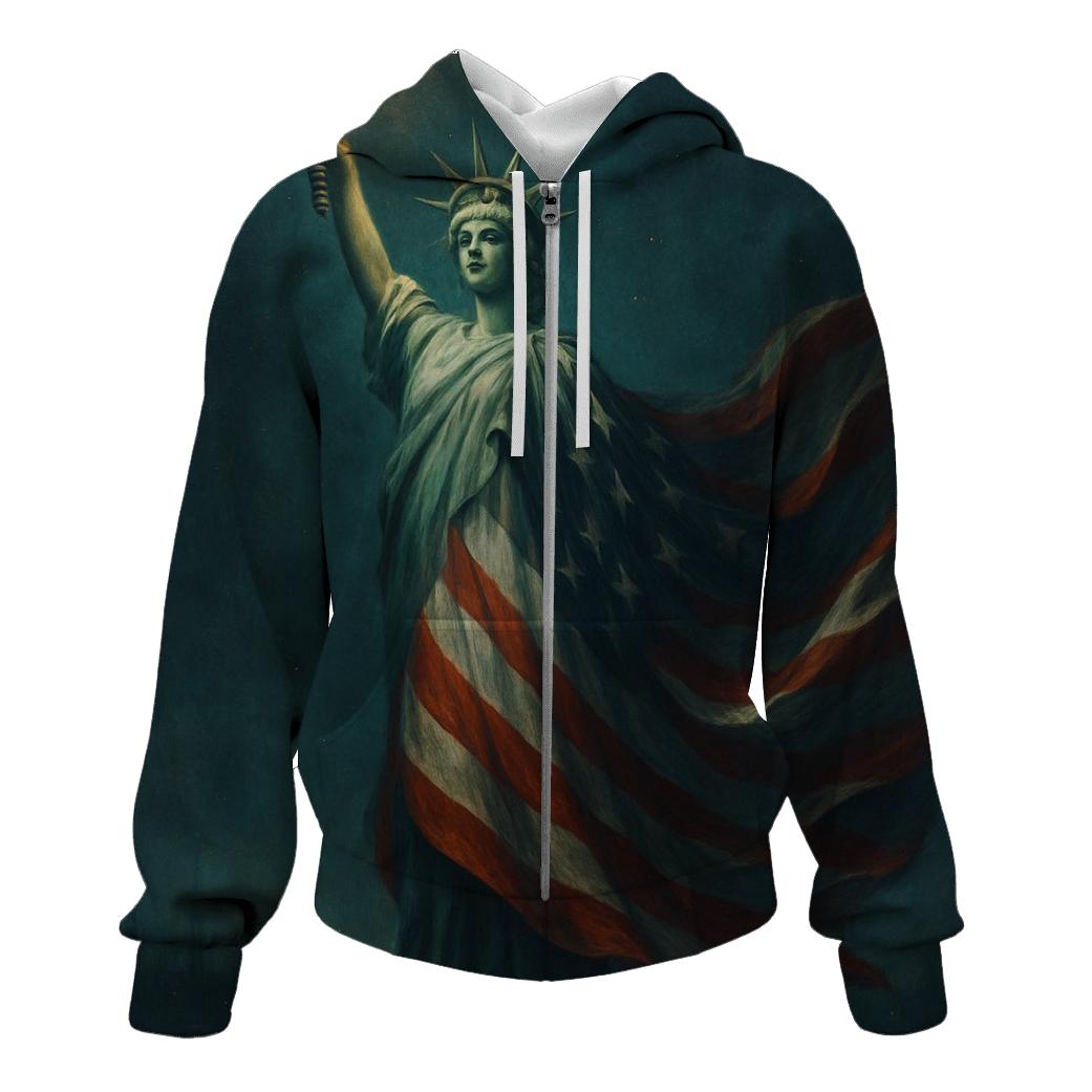 Liberty Lantern In Midnight Harbor pullover hoodies