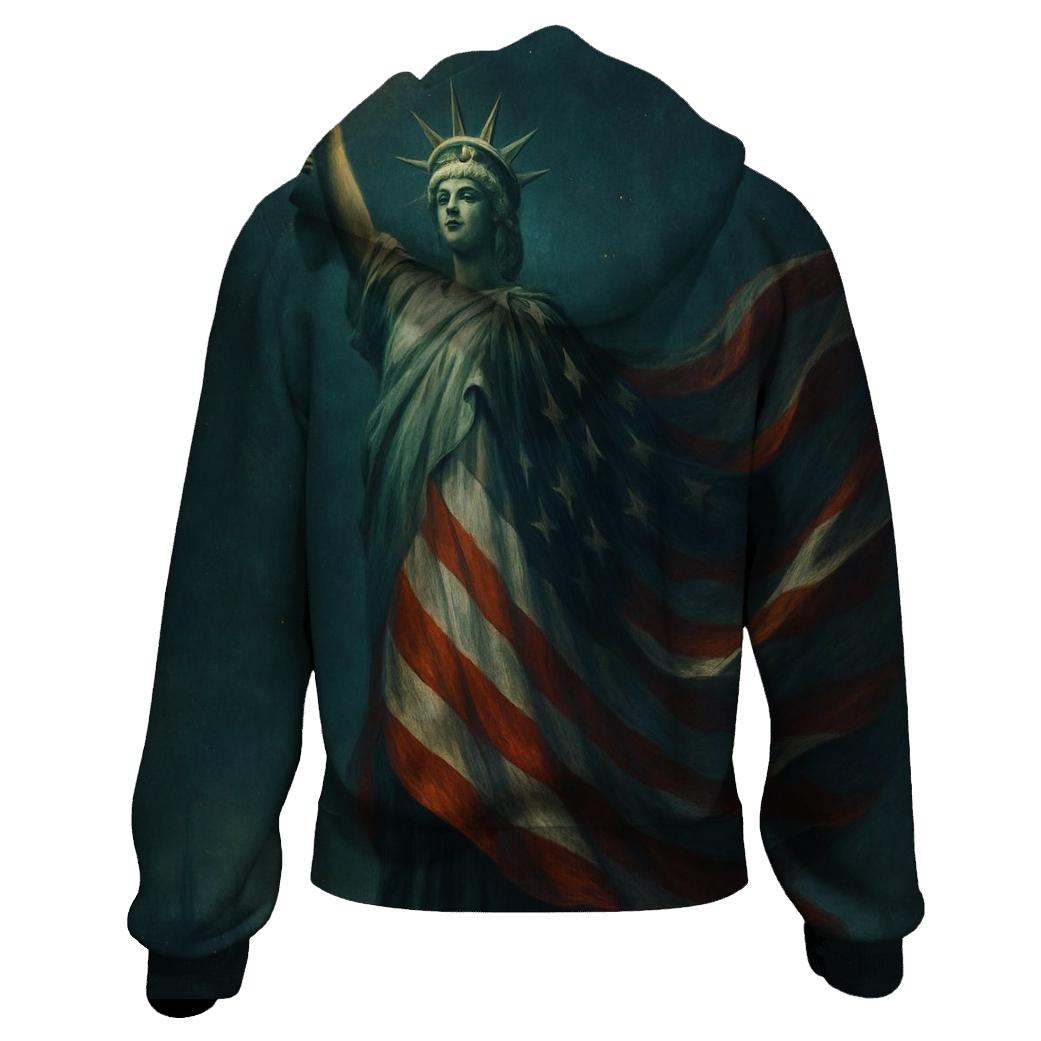 Liberty Lantern In Midnight Harbor pullover hoodies