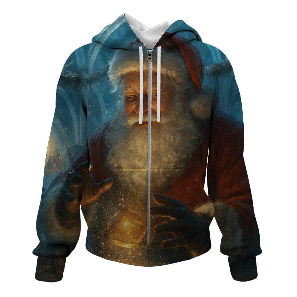 Crystal Workshop Santa And The Stardust Toy Forge custom hoodies