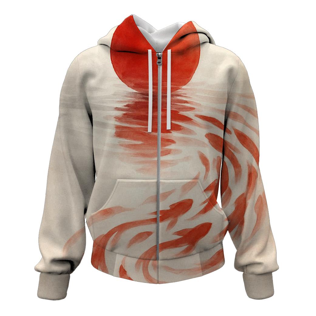 Liquid Sun Disc Japan graphic hoodies