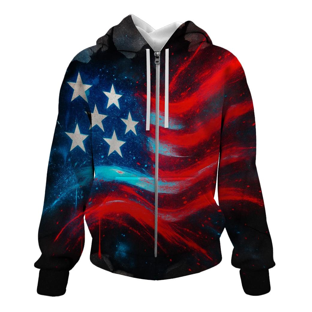 Neon Alley Stars And Stripes Breakthrough heavyweight hoodies
