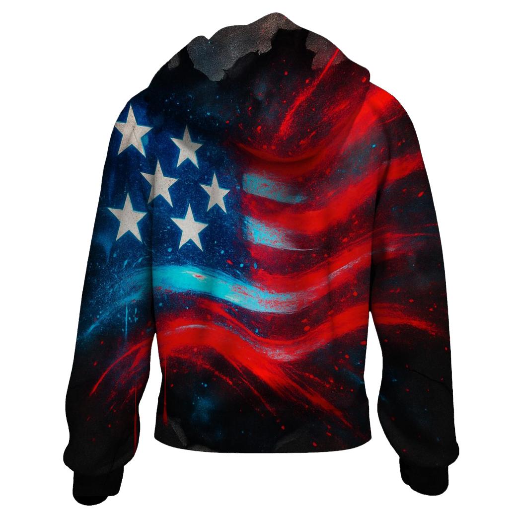 Neon Alley Stars And Stripes Breakthrough heavyweight hoodies