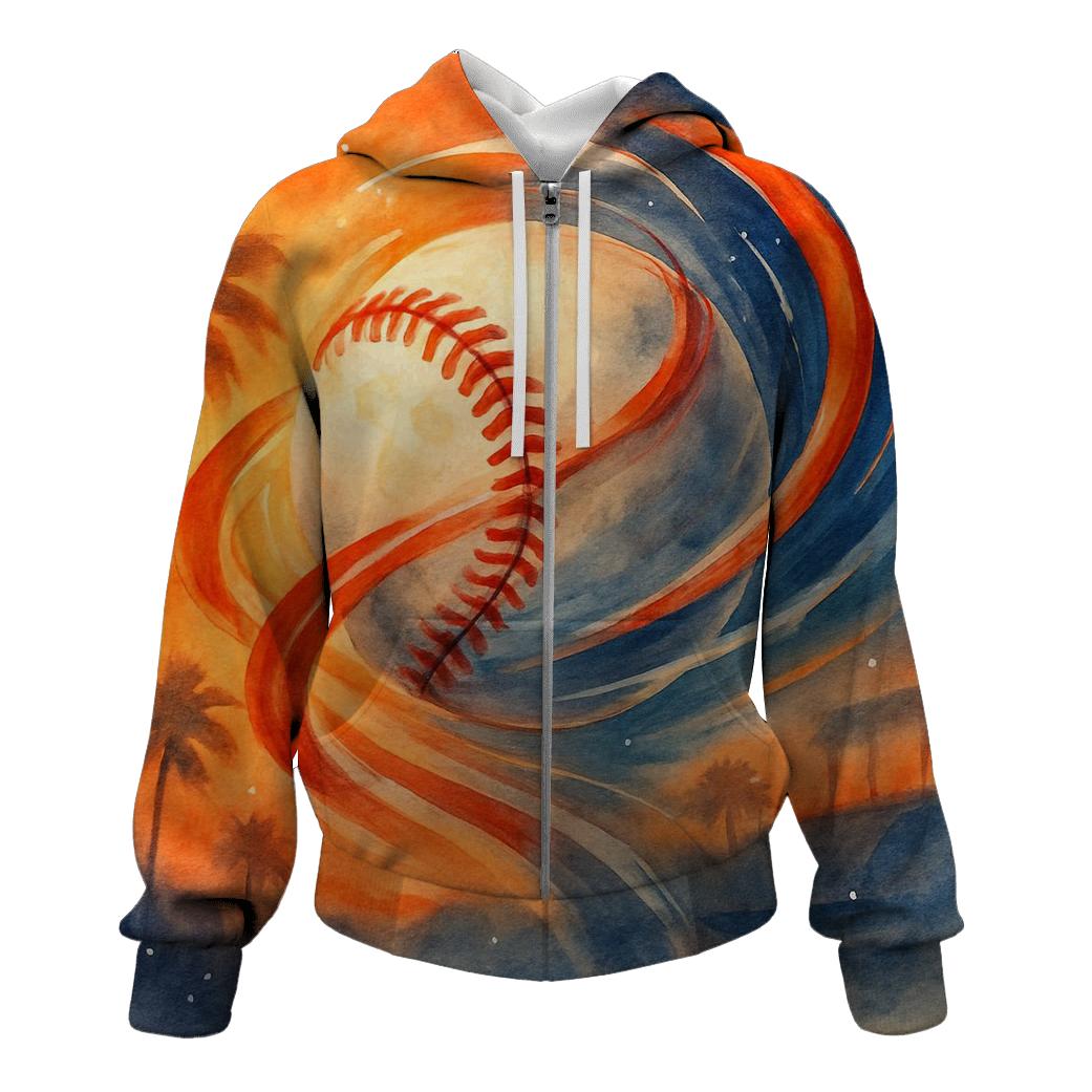 Sunset Seam Trails Across California Skies pullover hoodies
