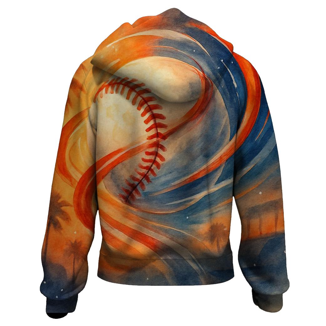Sunset Seam Trails Across California Skies pullover hoodies