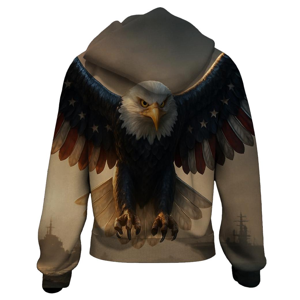 Eagle Of Steel Over The Harbor Of Light hoodies fashion