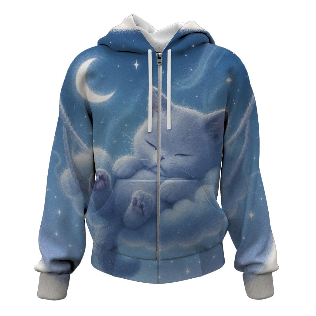 Starlit Cloud Hammock Cat Nap hoodie designs