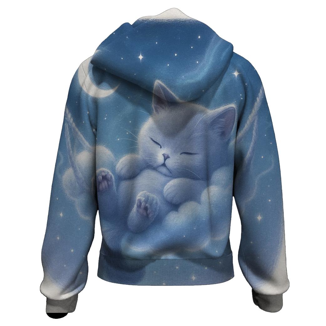 Starlit Cloud Hammock Cat Nap hoodie designs