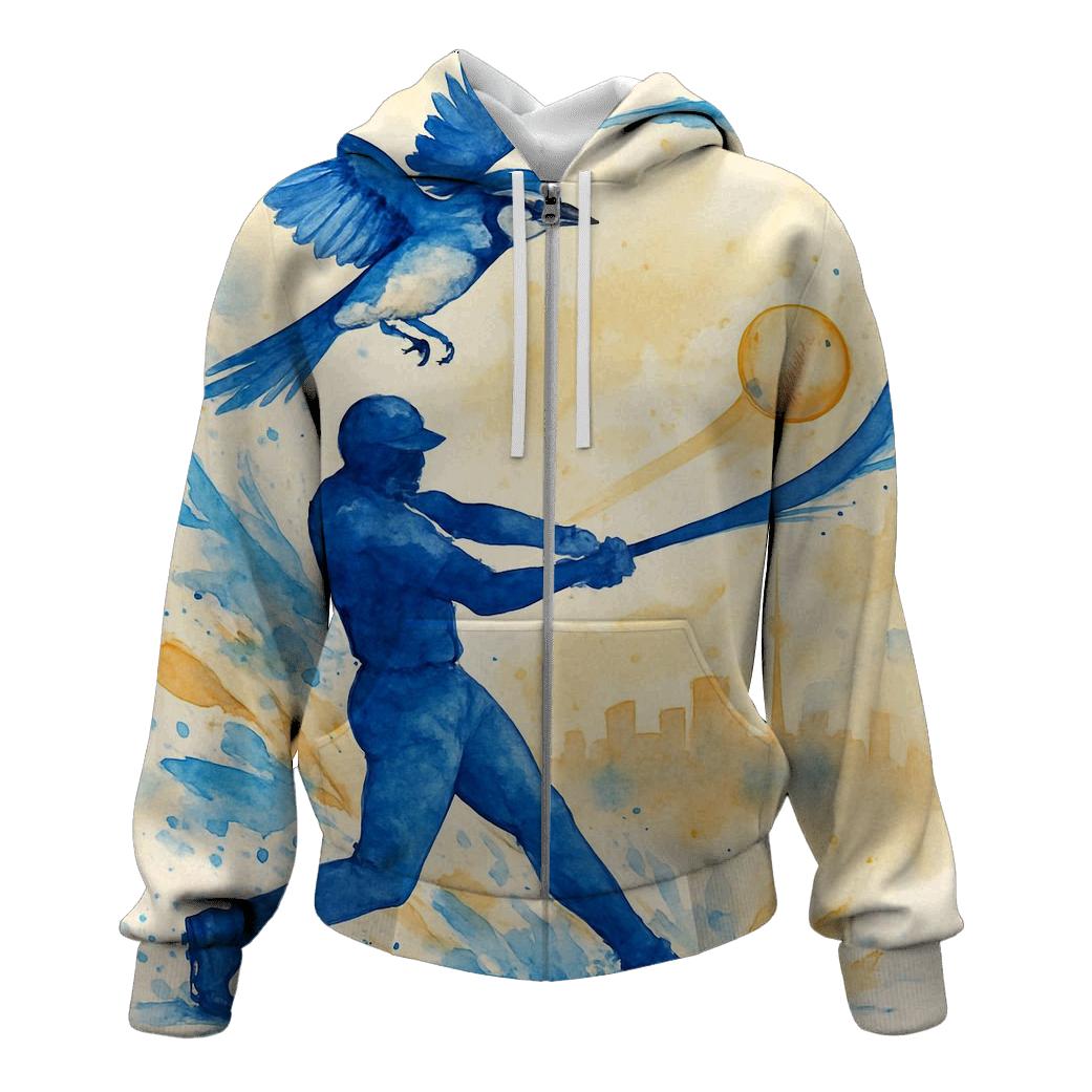 Skyline Swing In Blue Jays Spirit premium hoodies