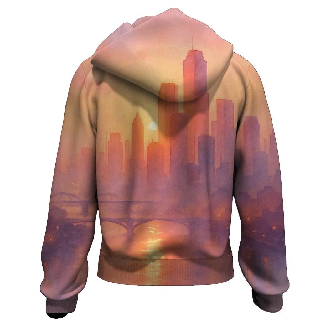 Orchid Skyline Afterglow River hoodie styles