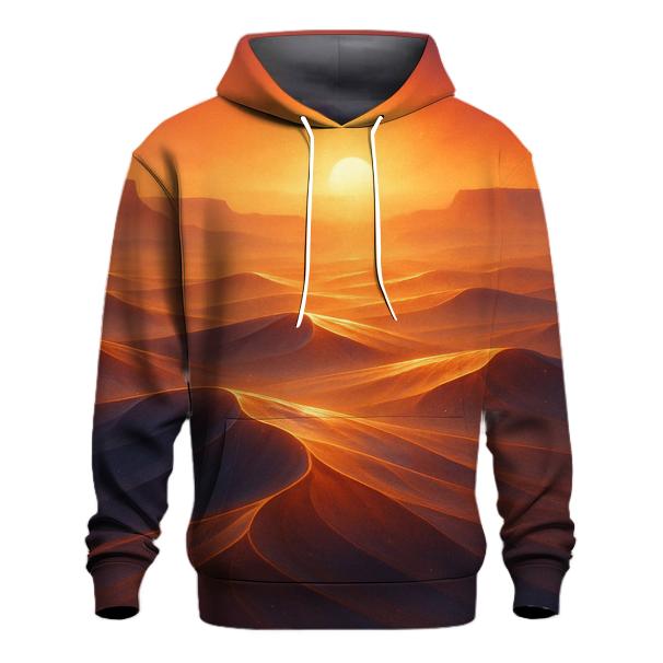 Saffron Mirage Over Glass Dunes lightweight hoodies