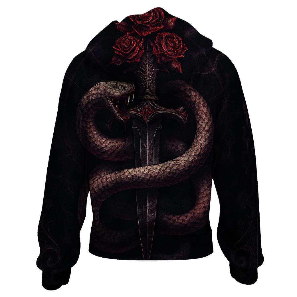 Serpent Dagger Covenant In Black Velvet Smoke pullover hoodies