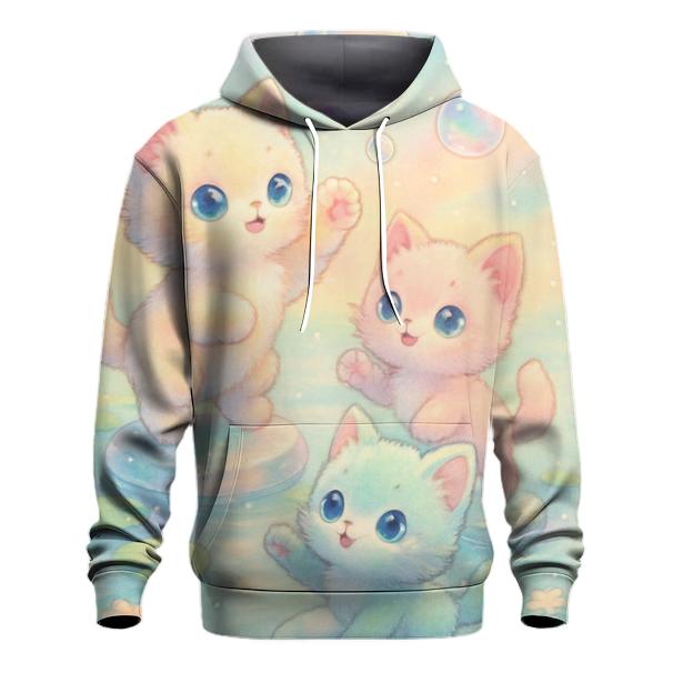 Crystal Lagoon Kittens Bubble Dance zip-up hoodies
