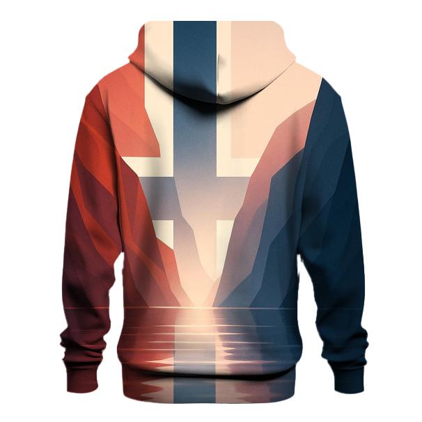 Aurora Geometry Norway pullover hoodies