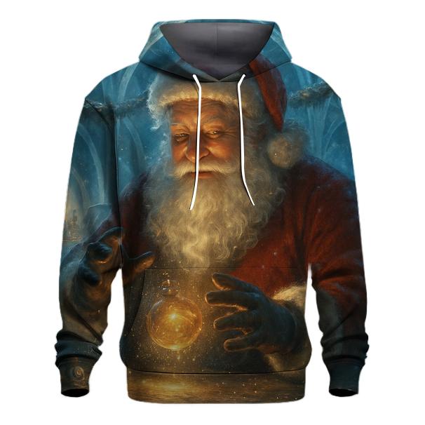 Crystal Workshop Santa And The Stardust Toy Forge printed hoodies