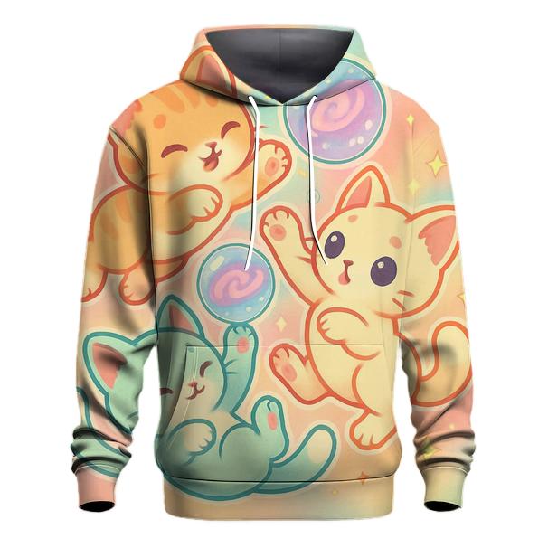 Candy Cloud Kittens In Bubble Orbit hoodie designs