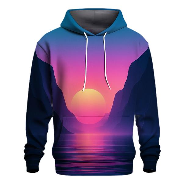 Neon Fjord Sundown Drift premium hoodies