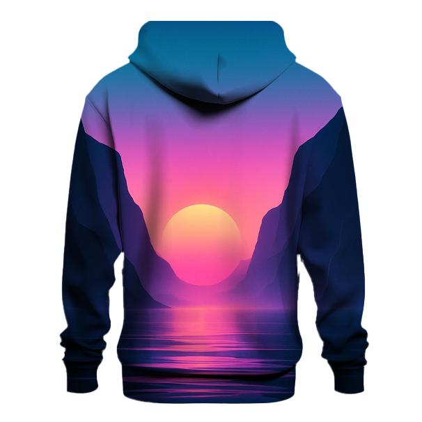 Neon Fjord Sundown Drift premium hoodies