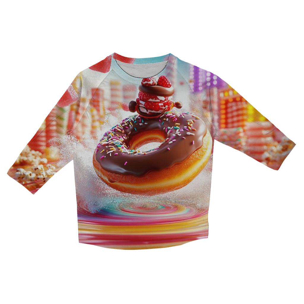 Syrup Slide Candy City casual three quarter sleeve shirts