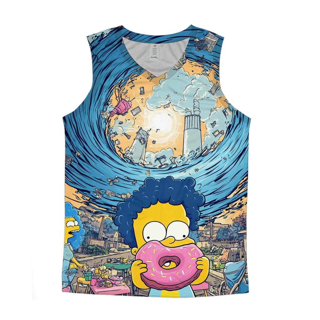 Springfield Yard Sale Vortex graphic print tank tops