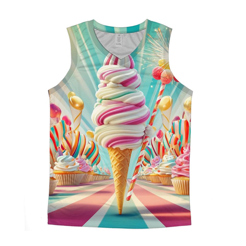 Ice Cream Prism Parade sports performance tank tops