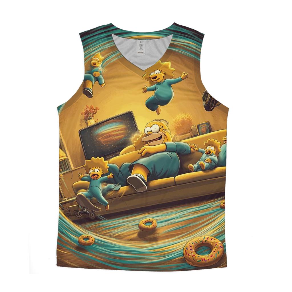 Couch Gag Time Loop Living Room trendy fitted tank tops