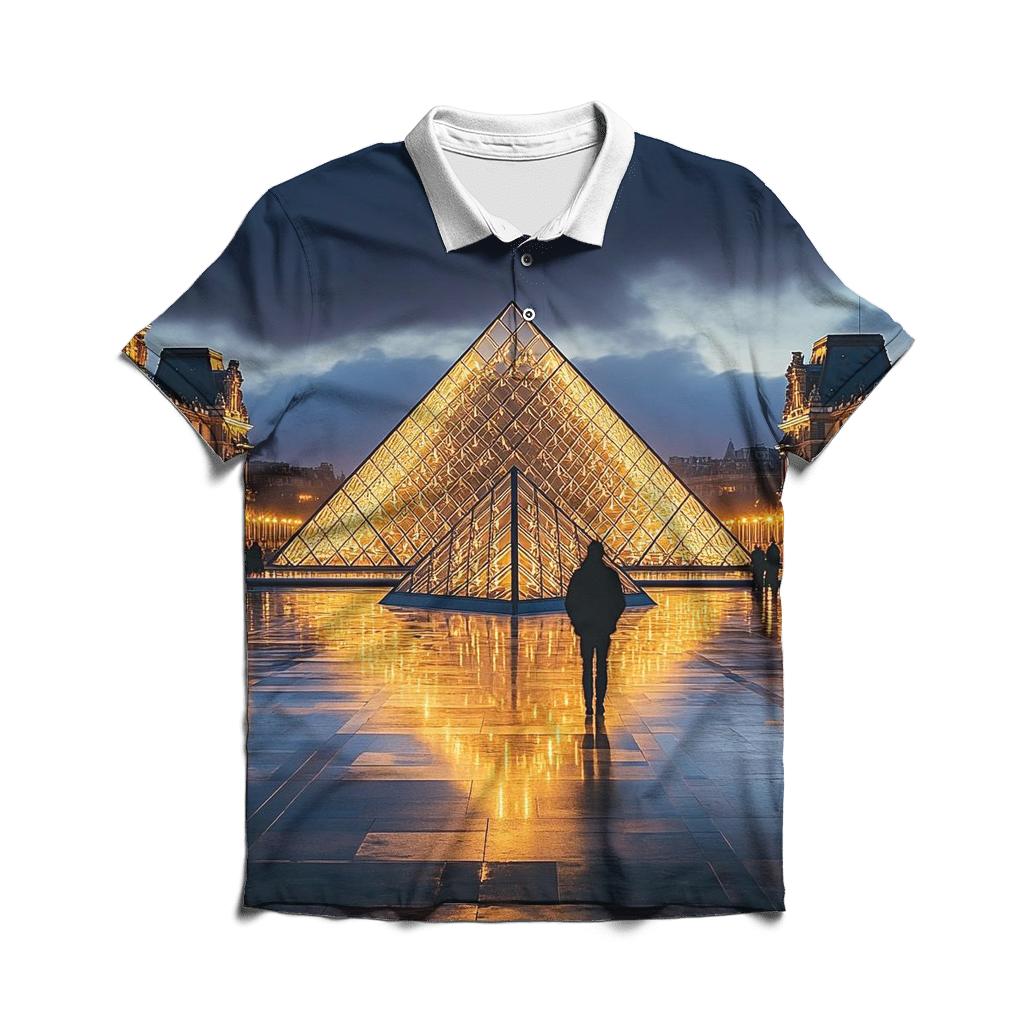 Louvre Museum Paris personalized polo shirts