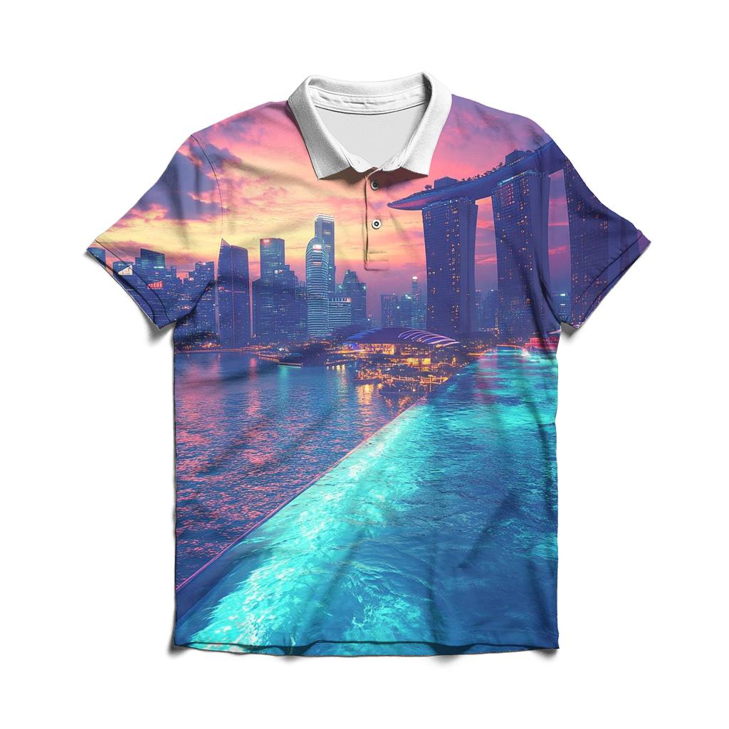 Marina Bay Sands Singapore classic pique polos