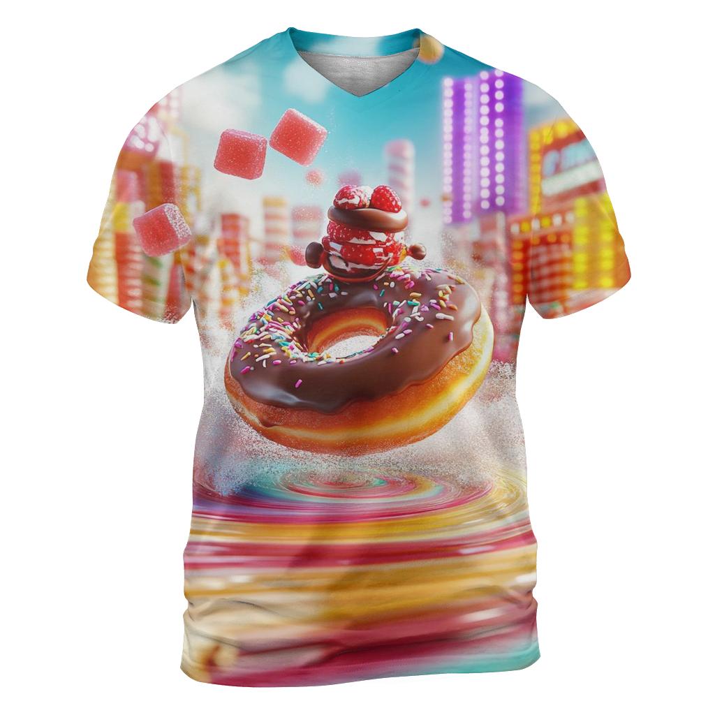 Syrup Slide Candy City designer pattern shirts