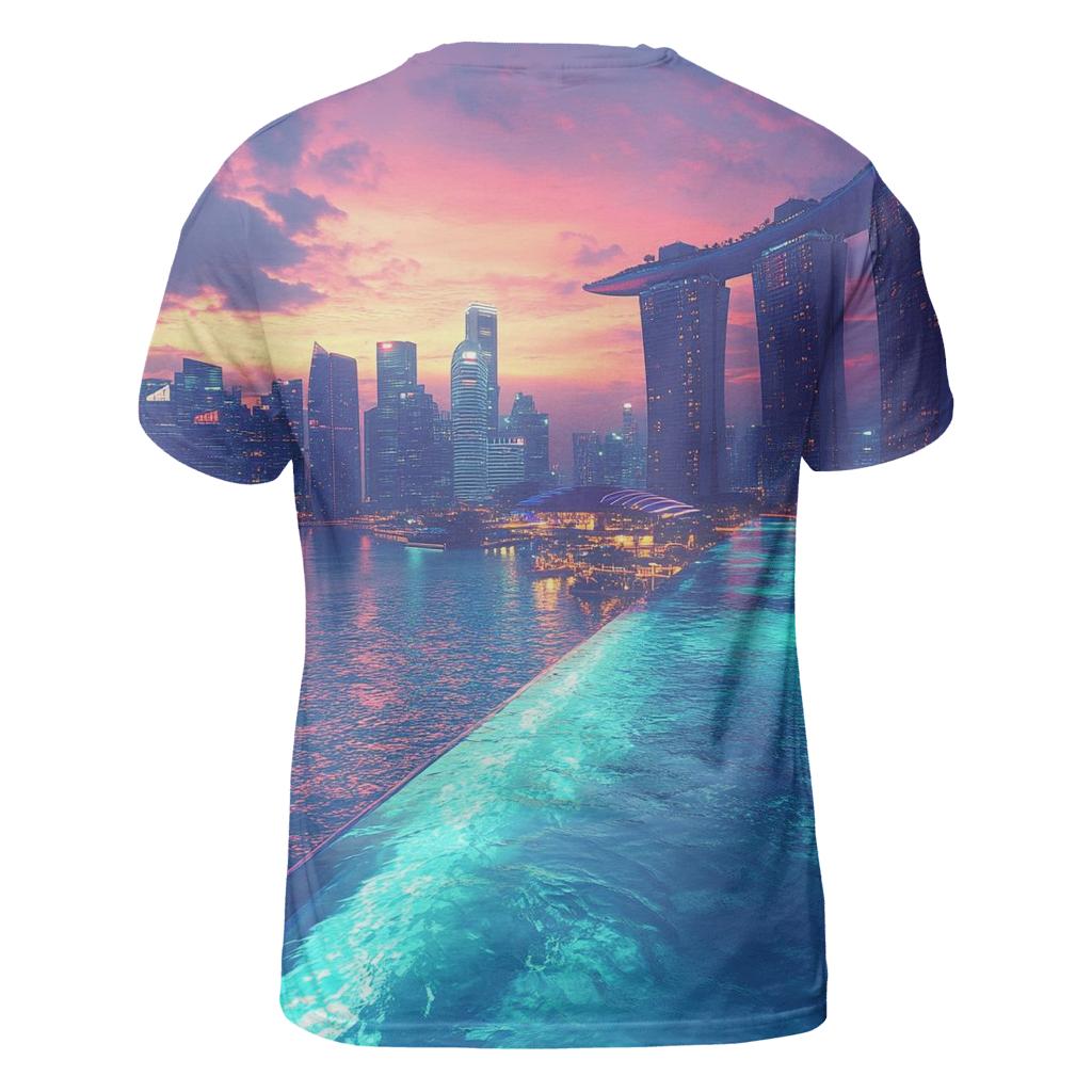 Marina Bay Sands Singapore personalized full print shirts